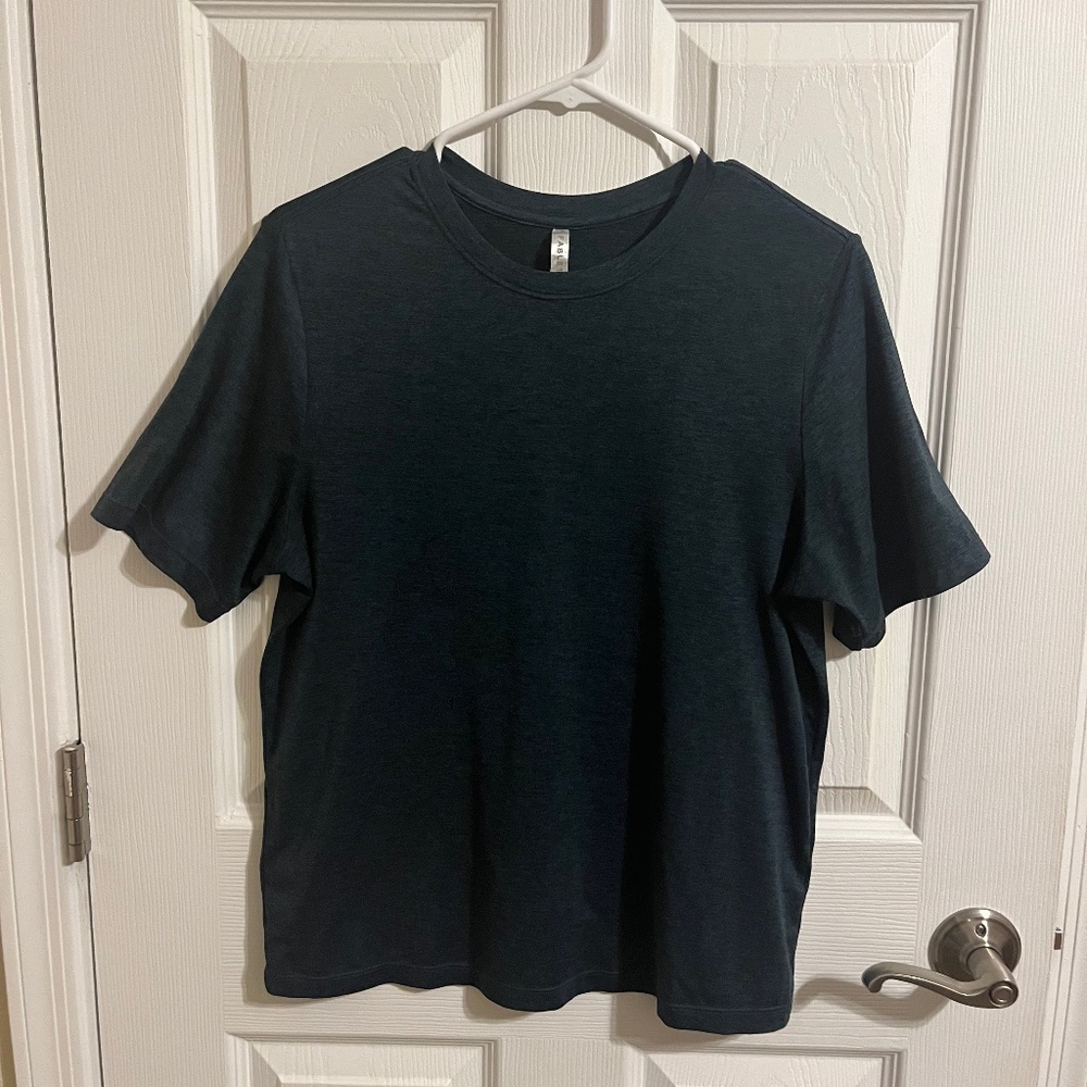Fabletics Oversize Tee - Heathered Blue (Size XXS)
